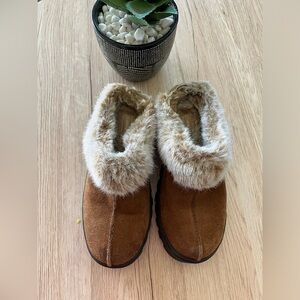 Sketcher Shindings Y2K Mules Brown Suede Platform